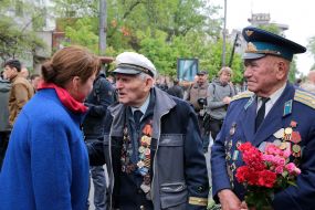 Participants of the action "Immortal regiment"