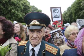 Participants of the action "Immortal regiment"