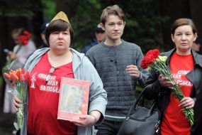 Participants of the action "Immortal Regiment"