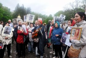 Participants of the action "Immortal Regiment"