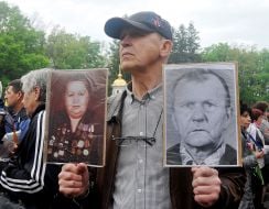 Participant of the action "Immortal Regiment"