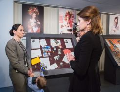 Maryna Poroshenko visited the Strong spirit. Moms. exhibition