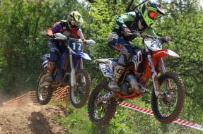 Participants of the Lviv open motocross cup