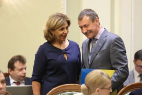 Olga Bogomolets and Mikhail Papiyev