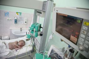 The baby in the ward