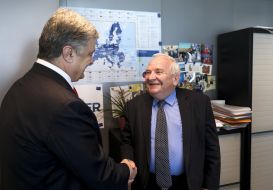 Petro Poroshenko and  Joseph Dol