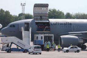 Sending wounded Ukrainian soldiers to Germany for treatment