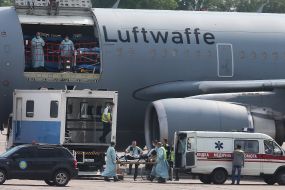 Sending wounded Ukrainian soldiers to Germany for treatment