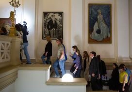 Открытие выставки Александра Богомазова