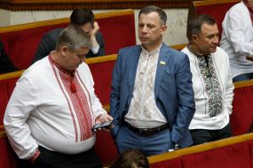 People's deputies in embroidery shirts