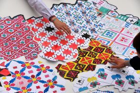 A map showing the diversity of Ukrainian embroidery