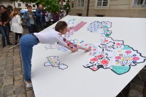 A map showing the diversity of Ukrainian embroidery