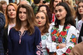 People in embroidery