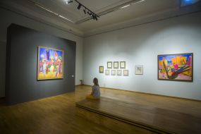 Открытие выставки Александра Богомазова