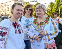 Participants of the March of embroidery