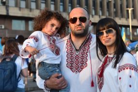 Participants of the March of embroidery