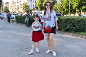 Participants of the March of embroidery
