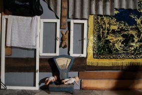 Art installation of the project "Stolen Crimea. The history of deportation"