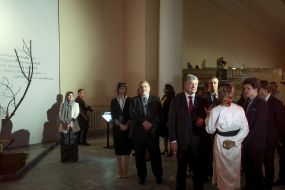 Refat Chubarov and Petro Poroshenko