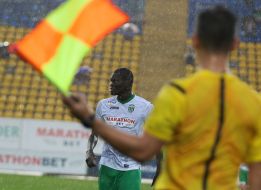 Игровой момент матча