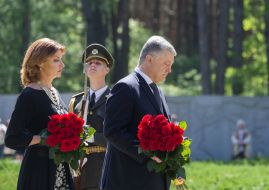 Petro Poroshenko with his wife Marina