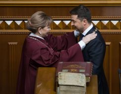 Наталья Шаптала и Владимир Зеленский