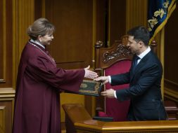 Наталья Шаптала и Владимир Зеленский