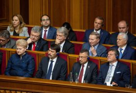 Ex-presidents of Ukraine and honored guests