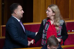 Stepan Poltorak and Uliana Suprun
