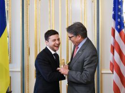 Vladimir Zelensky and Rick Perry