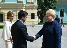 Елена и Владимир Зеленские, Даля Грибаускайте