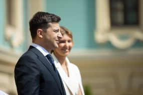 Elena and Vladimir Zelensky