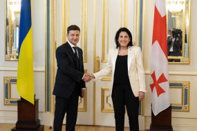 Vladimir Zelensky and Salome Zurabishvili