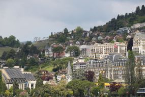 View of the city of Montreux