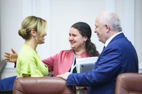 Оксана Маркарова и Степан Кубив