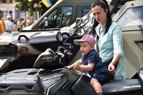 Boy on a motorcycle