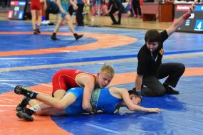 Participants of the Ukrainian U-15 Wrestling Championship