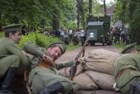 Military-historical reconstruction of the battle in Boyarka