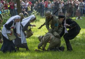 Military-historical reconstruction of the battle in Boyarka