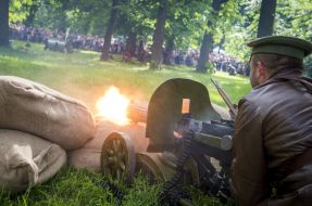 Military-historical reconstruction of the battle in Boyarka