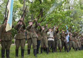 Military-historical reconstruction of the battle in Boyarka