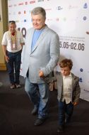 Petro Poroshenko with grandson Petro