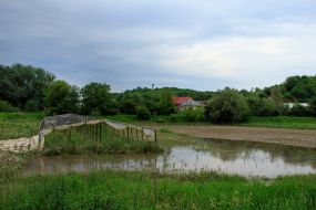 Water-logged farmland