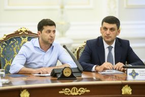 Vladimir Zelensky and Vladimir Groisman