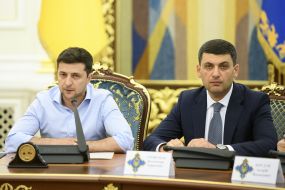 Vladimir Zelensky and Vladimir Groisman