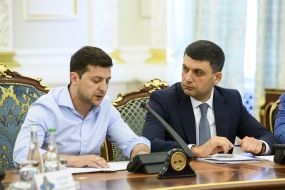Vladimir Zelensky and Vladimir Groisman