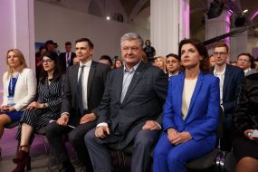 Petro Poroshenko with his wife Marina