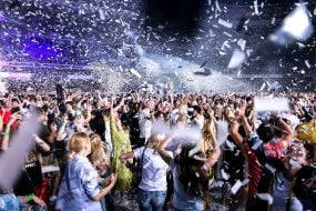 Spectators at the concert