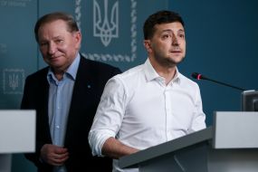 Leonid Kuchma and Volodymyr Zelensky