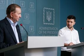 Leonid Kuchma and Volodymyr Zelensky